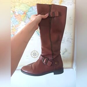 Aldo size 7.5 cognac colored leather